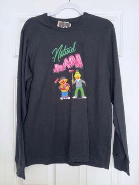 Champion X Sesame Street Natural Bert & Ernie Long Sleeve - size medium